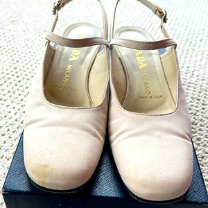 Women’s sling back Prada shoes
